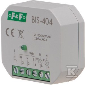 BIS-404-PRZEK.BISTAB230V,2X5A,PUSZKA 60