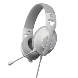 HP DHE-8003U słuchawki z mikrofonem, przewodowa, biała, 7.1 surround (virtual), podświetlona, USB