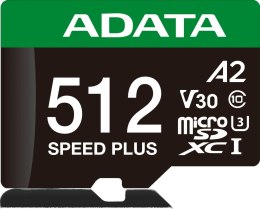 Adata Karta pamięci microSD Speed Plus 512GB UHS1 U3 V30 A2 180/160 MB/s