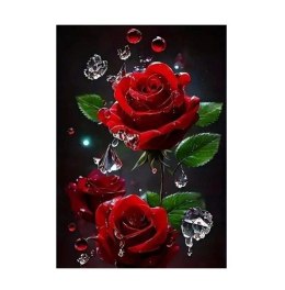 Diamentowa mozaika - Kwiaty róży