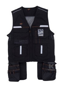 KAMIZELKA NARZĘDZIOWA PROF CZARNA 2XL