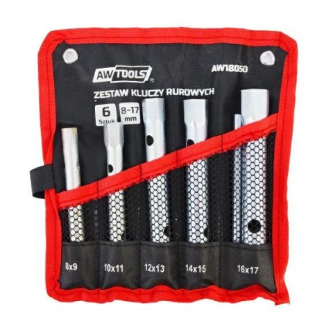 AWTOOLS KLUCZE RUROWE 6szt. /8mm-17mm/