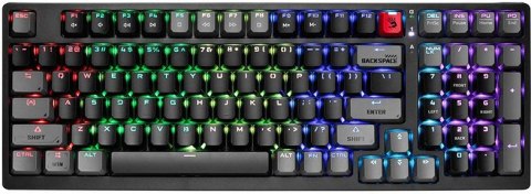 Klawiatura mechaniczna A4TECH BLOODY S98 USB Sports Red (BLMS Red Plus Switches)