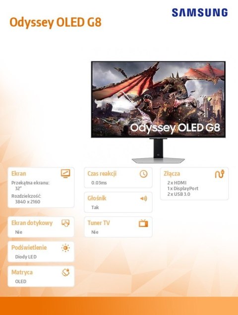 Monitor 32 cale LS32DG802SUXDU