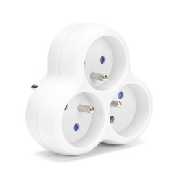 Rozgałęźnik sieciowy MONTIS MT151-WH potrójny biały