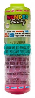 Masa plastyczna Wonder Factory Never Dry Dough limonkowy, różowy