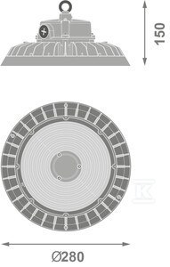 OPR. HIGH BAY E 200 W ML 840 60DEG IP65