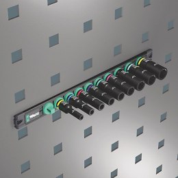 ZES. KLUCZY NASADOWYCH UDAR, 3/8'' 9 CZĘŚ.LISTWA MAGNETYCZN