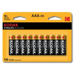 Kodak XTRALIFE Jednorazowa alkaliczna baterie AAA, 10-pack