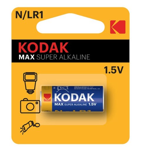 Kodak MAX SUPER Jednorazowa alkaliczna baterie LR1, 1-pack