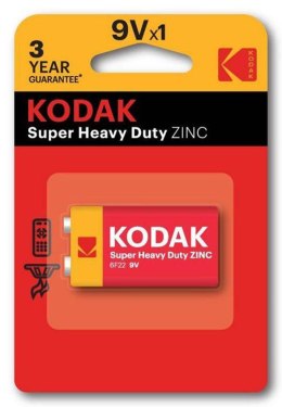 Kodak SUPER HEAVY DUTY Jednorazowa cynkowo-węglowa baterie 9VA, 1-pack