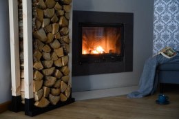 STOJAK NA DREWNO METALOWY 80CM. DREWNIANE SŁUPKI