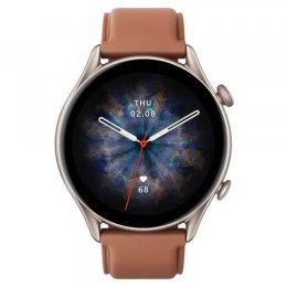 Smartwatch GTR3 Pro brązowa skóra
