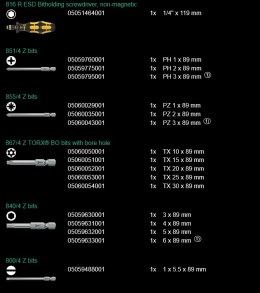 ZESTAW BITÓW W ETUI KRAFTFORM KOMPAKT 60 ESD 17 CZ
