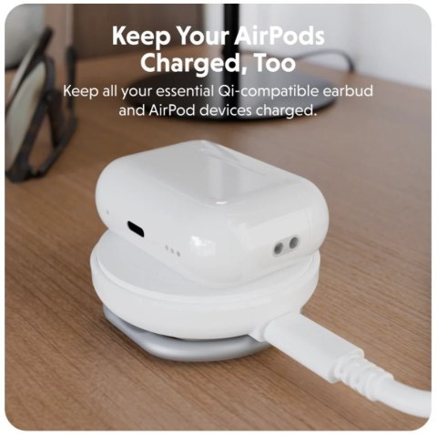 Magnetyczna stacja ładująca HyperJuice Qi2 Biała