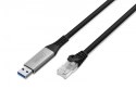 Kabel adapter USB-A - RJ45 Kat. 6A S/FTP, 1 Gbit/s, USB 3.2 Gen1, LSZH, 3m