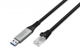 Kabel adapter USB-A - RJ45 Kat. 6A S/FTP, 1 Gbit/s, USB 3.2 Gen1, LSZH, 3m