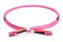 Patch cord światłowodowy FO LC-LC MM 50/125 OM4 duplex LSOH 2m