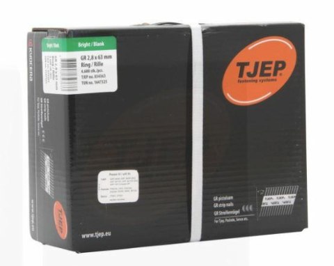 TJEP GWOŹDZIE GR28/63 BKRI PIERŚCIENIOWE 4600szt.