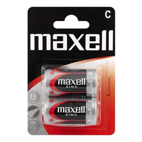 Maxell Jednorazowa cynkowa baterie C, 2-pack