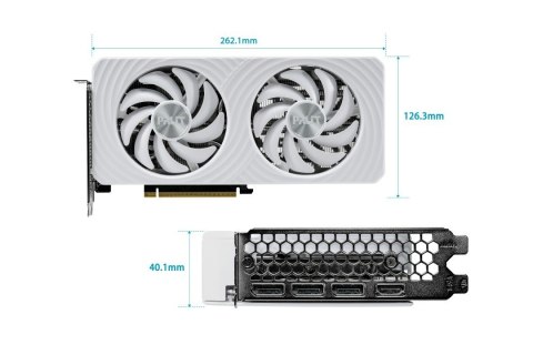 Karta graficzna GeForce RTX 5060 TI WHITE OC 8GB GDDR7 128bit 3DP/HDMI