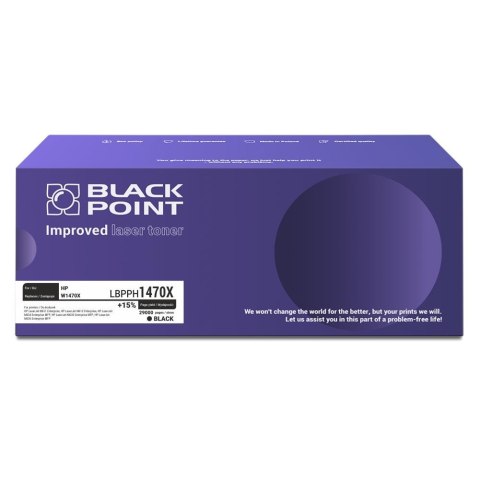 Toner Black Point do HP (W1470X) Black 29000 str. z chipem
