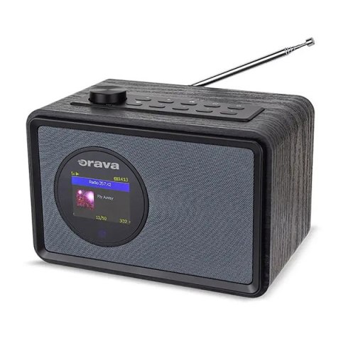 Orava głośnik Přenosný rádiopřijímač, czarny, regulacja głośności, przenośny, USB/FM/AUX/Bluetooth, Mp3, WAV