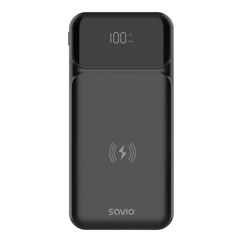 Powerbank SAVIO BA-09 10000mAh Ładowanie indukcyjne