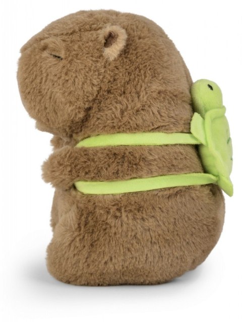 Maskotka Kapibara z plecakiem żółwiem 21 cm