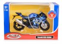 Motocykl MSZ 1:18 Suzuki GSX-R1000 niebieski