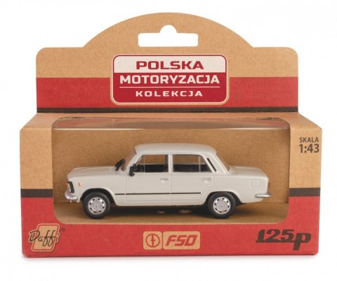 Pojazd PRL Fiat 125p MR popielaty