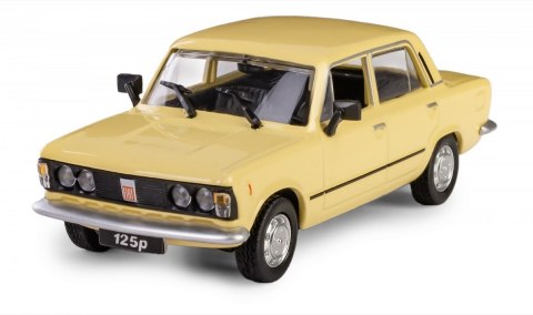 Pojazd PRL Fiat 125p żółty