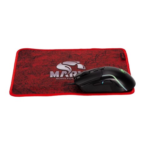 Marvo LOOT 40 zestaw klawiatura przewodowa (USB) CZ/SK, czarna mysz dla gracza, podkładka, klawiatura, podświetlona