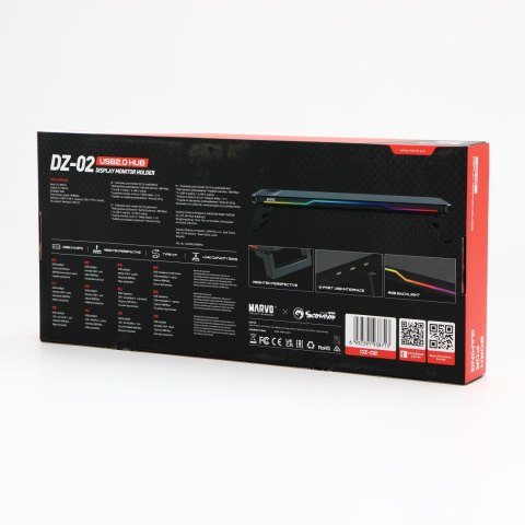 Marvo Podstawa pod monitor, czarny