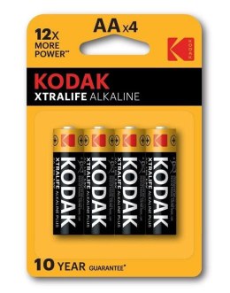 Kodak XTRALIFE Jednorazowa alkaliczna baterie AA, 4-pack