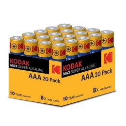 Kodak MAX SUPER Jednorazowa alkaliczna baterie AAA, 20-pack