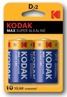 Kodak MAX SUPER Jednorazowa alkaliczna baterie LR20, 2-pack