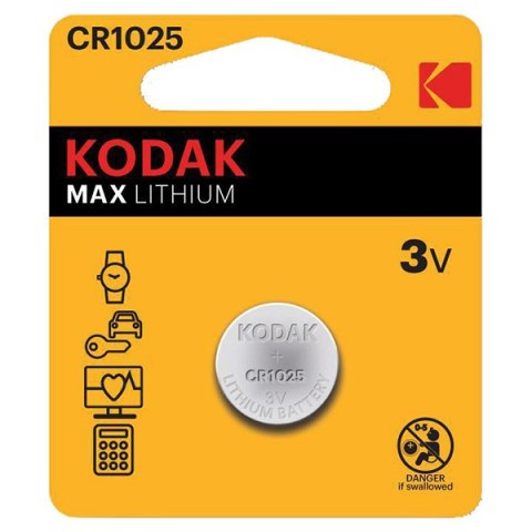 Kodak MAX Jednorazowa litowa baterie CR1025, 2-pack