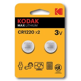 Kodak MAX Jednorazowa litowa baterie CR1220, 2-pack