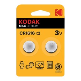 Kodak MAX Jednorazowa litowa baterie CR1616, 2-pack