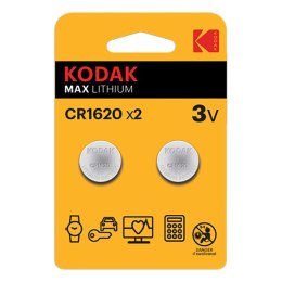 Kodak MAX Jednorazowa litowa baterie CR1620, 2-pack