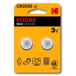Kodak MAX Jednorazowa litowa baterie CR2025, 2-pack