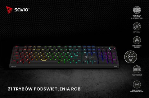 Klawiatura mechaniczna STYX Outemu Brown Hot Swap RGB