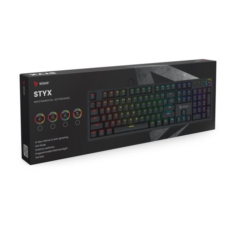 Klawiatura mechaniczna STYX Outemu Red Hot Swap RGB