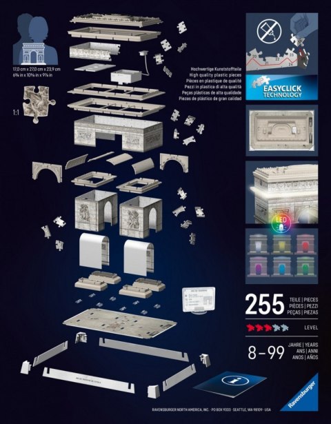 Puzzle 3D Łuk Triumfalny