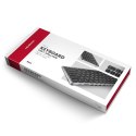 Klawiatura HMC-KB-NRD USB-C 5Gbps z wieloportowy hub 9in1, SD/microSD, 3x USB-A, HDMI 4K/60Hz, PD 100W, Audio, Nordic layout, 60