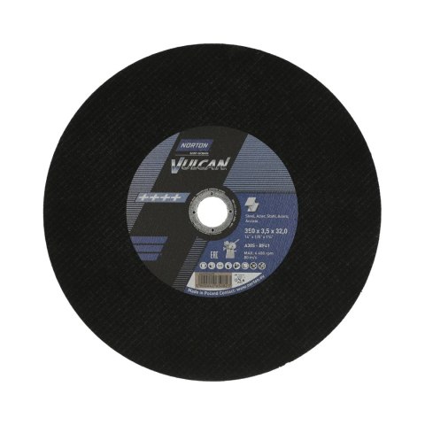NORTON TARCZA.VULCAN 350 x 3.5 x 32mm A30S DO METALU /10szt.+1 GRATIS