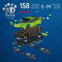 Puzzle 3D 158 elementów Samochód Lamborghini Huracan EVO Verde