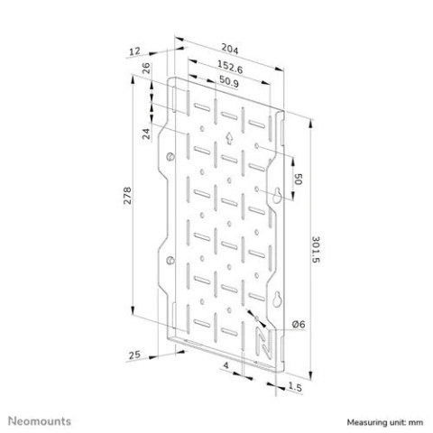 Stojak na sprzęt AV LEVEL-750 (do uchwytów ściennych LEVEL-750)