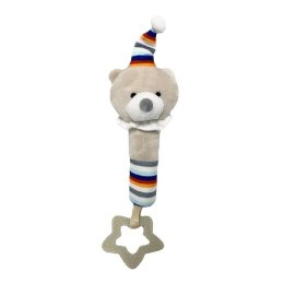 Zabawka z dźwiękiem - Miś z balonikiem 17 cm